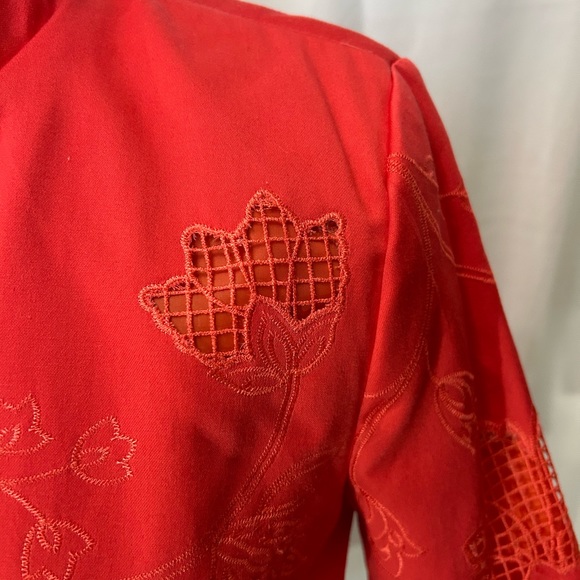 Birch Hill deep peach embroidered jacket - Picture 2 of 6